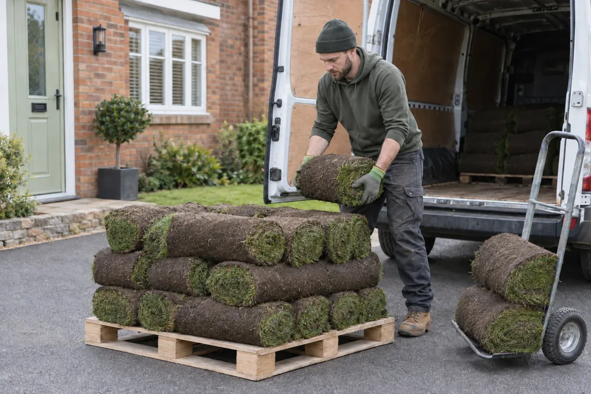 Turf delivery work