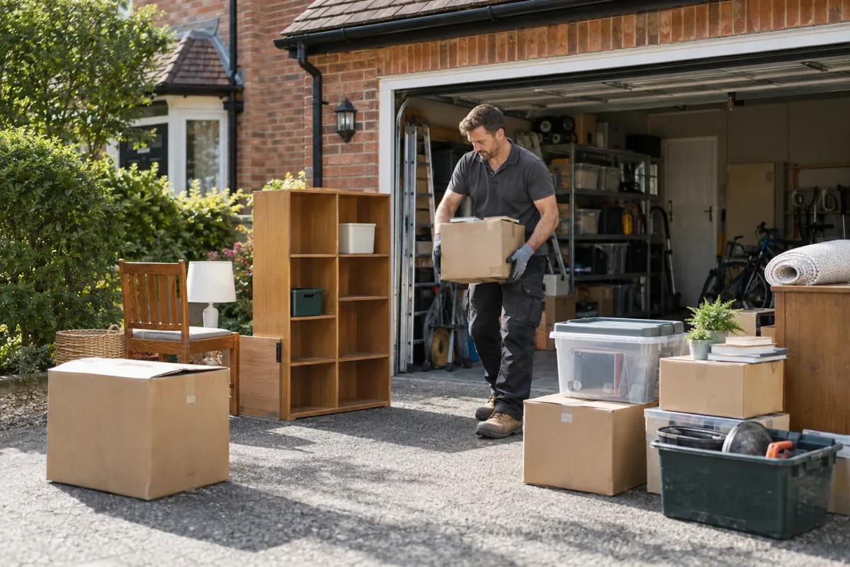 Garage junk clearance work